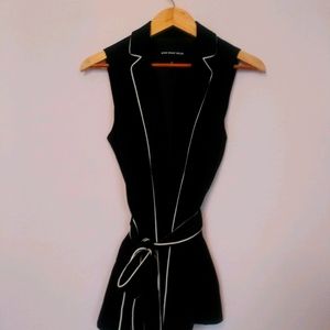 Who What Wear Vest with tie belt